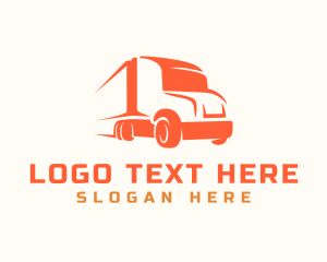 Moving Company - Express Transportation Truck logo design