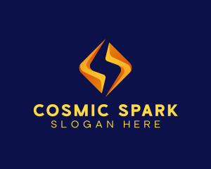 Spark Lightning Electrical logo design