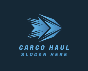 Gradient Blue Arrow Express logo design