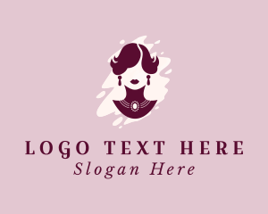 Beauty Blogger - Fashion Woman Jewelry logo design