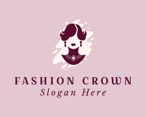 Fashion Woman Jewelry  logo design