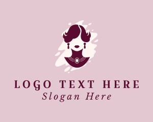 Glam - Fashion Woman Jewelry logo design