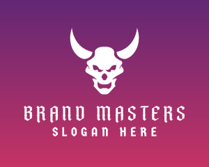 Evil Skull Horns Logo