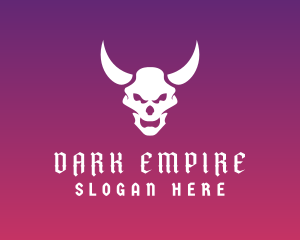 Evil - Evil Skull Horns logo design