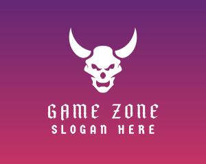 Evil Skull Horns logo design