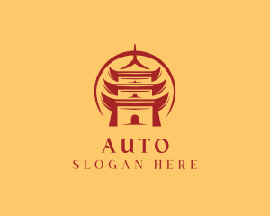 Oriental Temple Shrine Pagoda  Logo