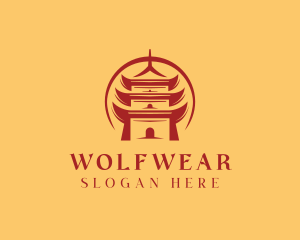 Tourism - Oriental Temple Shrine Pagoda logo design