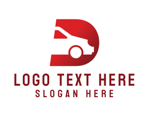 Towing - Red Car D logo design
