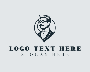 Suit - Barber Gentleman Grooming logo design