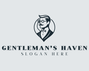 Barber Gentleman Grooming logo design