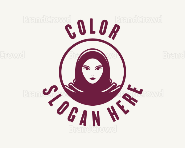 Hijab Woman Fashion Logo