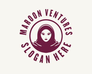 Hijab Woman Fashion logo design