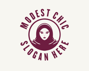 Hijab - Hijab Woman Fashion logo design