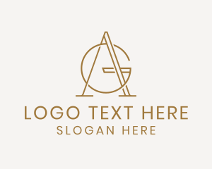 Letter Ag - Luxury Glamor Beauty logo design
