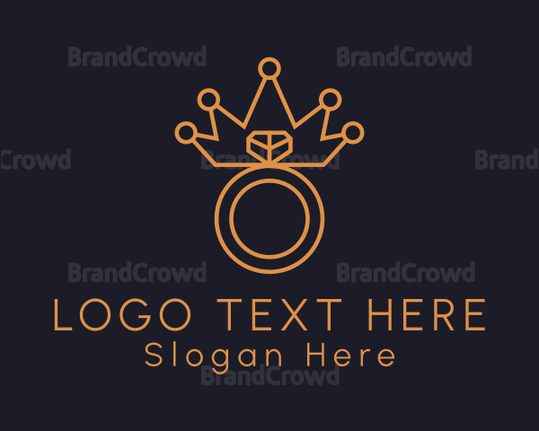 Gold Crown Ring Logo