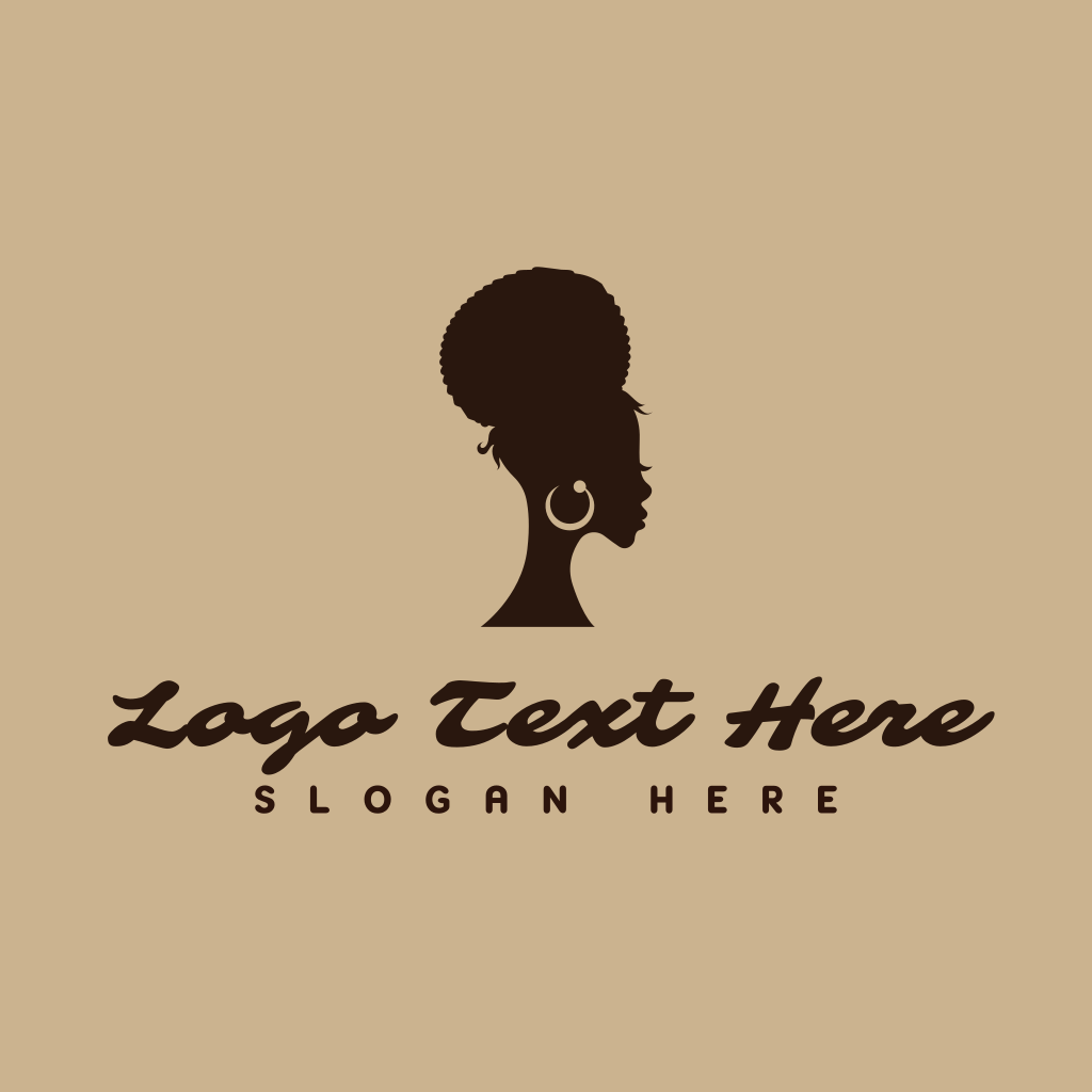 Vintage Afro Woman Logo | BrandCrowd Logo Maker