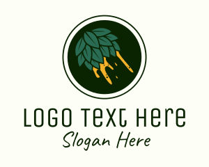 Beer Hops Brewery Logo