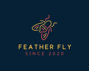 Neon Fly Bug logo design