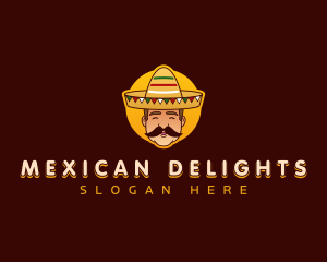 Mexican Sombrero Hat logo design