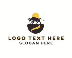 Rodeo - Bull Animal Ranch logo design