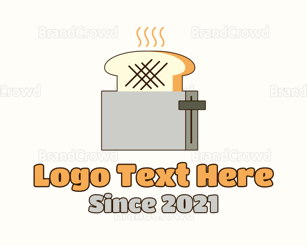 Toasted Bread Toaster Logo