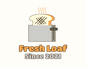 Bread - Toasted Bread Toaster logo design