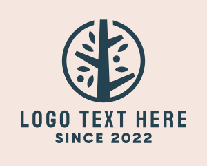Lawncare - Eco Nature Tree logo design
