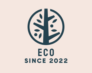 Eco Nature Tree  logo design