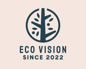 Eco Nature Tree  logo design