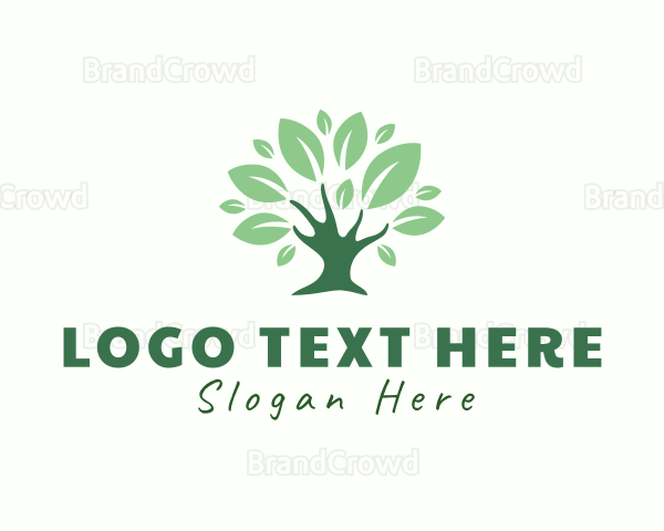 Eco Green Tree Logo