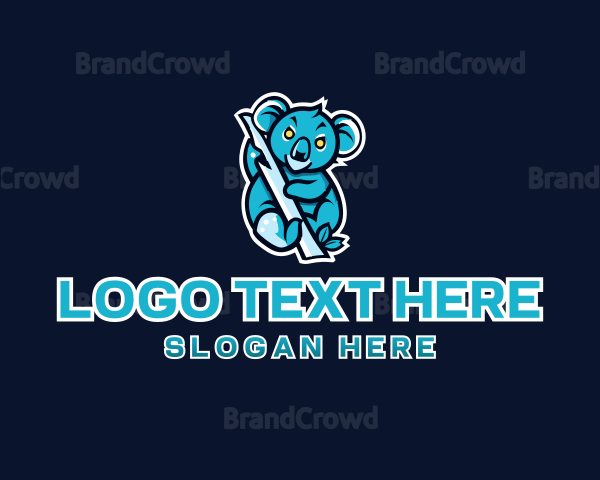 Koala Sport Mascot Logo