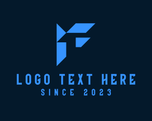 Futuristic - Modern Tech Letter F logo design