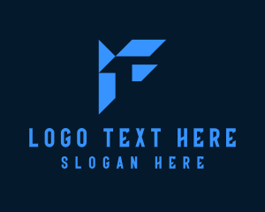 Minimalist - Modern Tech Letter F logo design