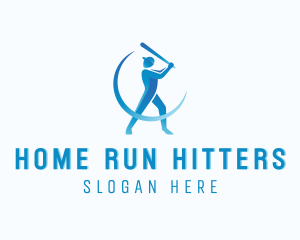 Baseball - Baseball Batter Athlete logo design