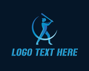 Softball - Baseball Batter Athlete logo design