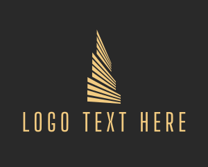 Real Estate - Gold Condominium Hotel logo design