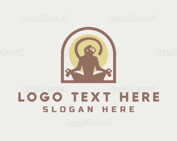 Meditating Monkey Yoga Logo