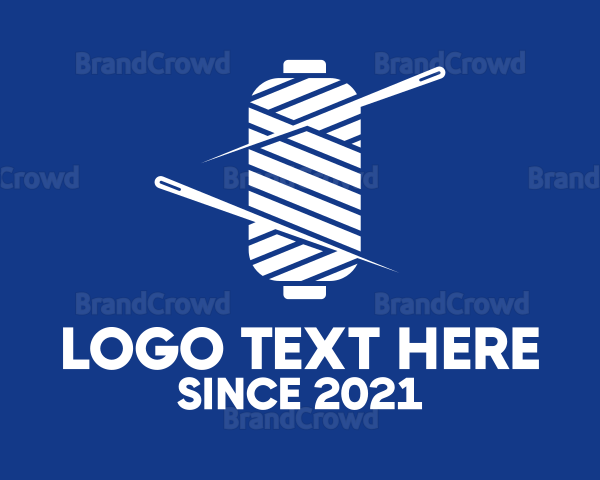 Thread Needle Spool Logo