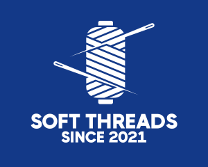 Thread Needle Spool logo design