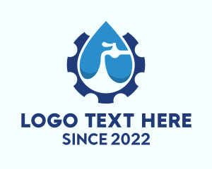 Fluid - Water Faucet Maintenance logo design