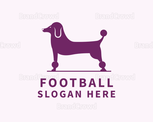 Pet Poodle Dog Logo