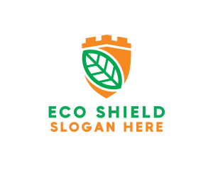 Leaf Nature Shield logo design