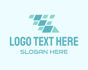 Squares - Pixel Tech Mobile logo design