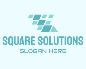 Squares - Pixel Tech Mobile logo design