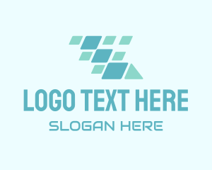 Parallelogram - Pixel Tech Mobile logo design