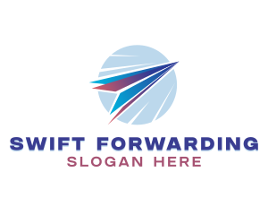 Logistics Plane Forwarding logo design