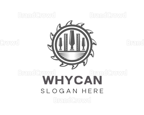 Woodworking Tools Lumberjack Logo