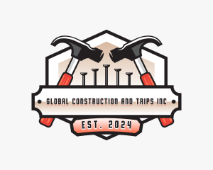 Hammer Carpentry Repair Logo