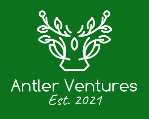 Nature Plant Antlers  logo design