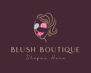 Cosmetics Makeup Face logo design